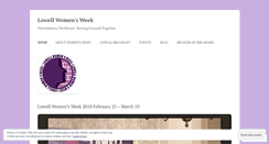 Desktop Screenshot of lowellwomensweek.org